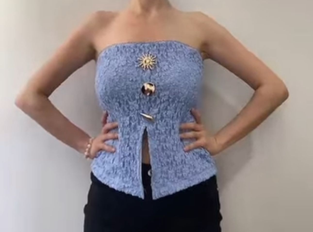 Sunshine strapless shirt