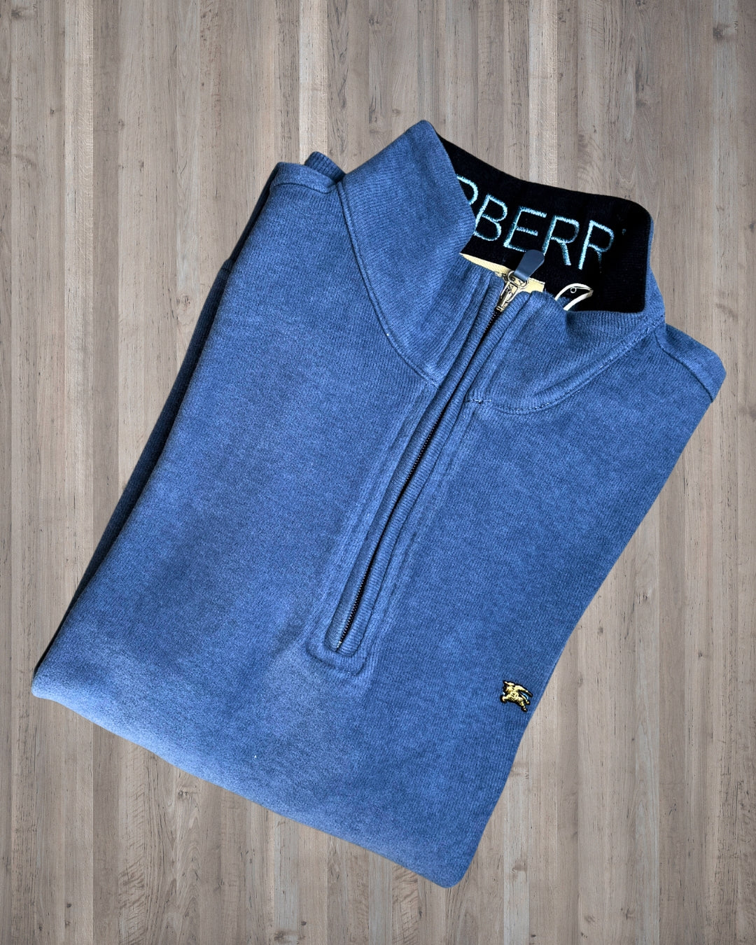 Burbbery sweater half zipper