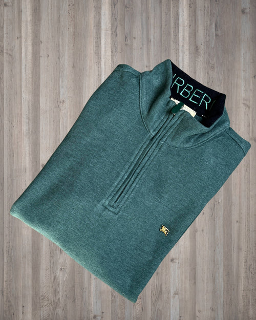 Burbbery sweater half zipper