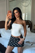 Rose strapless